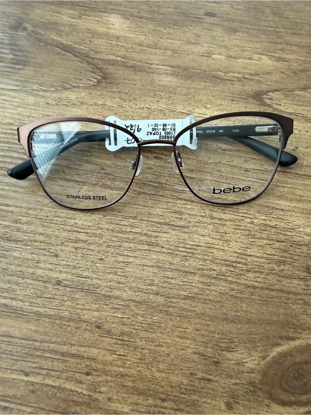 Bebe BB5202 200 Women's Glasses FRAMES ONLY 53-16-140 Brown Black NEW